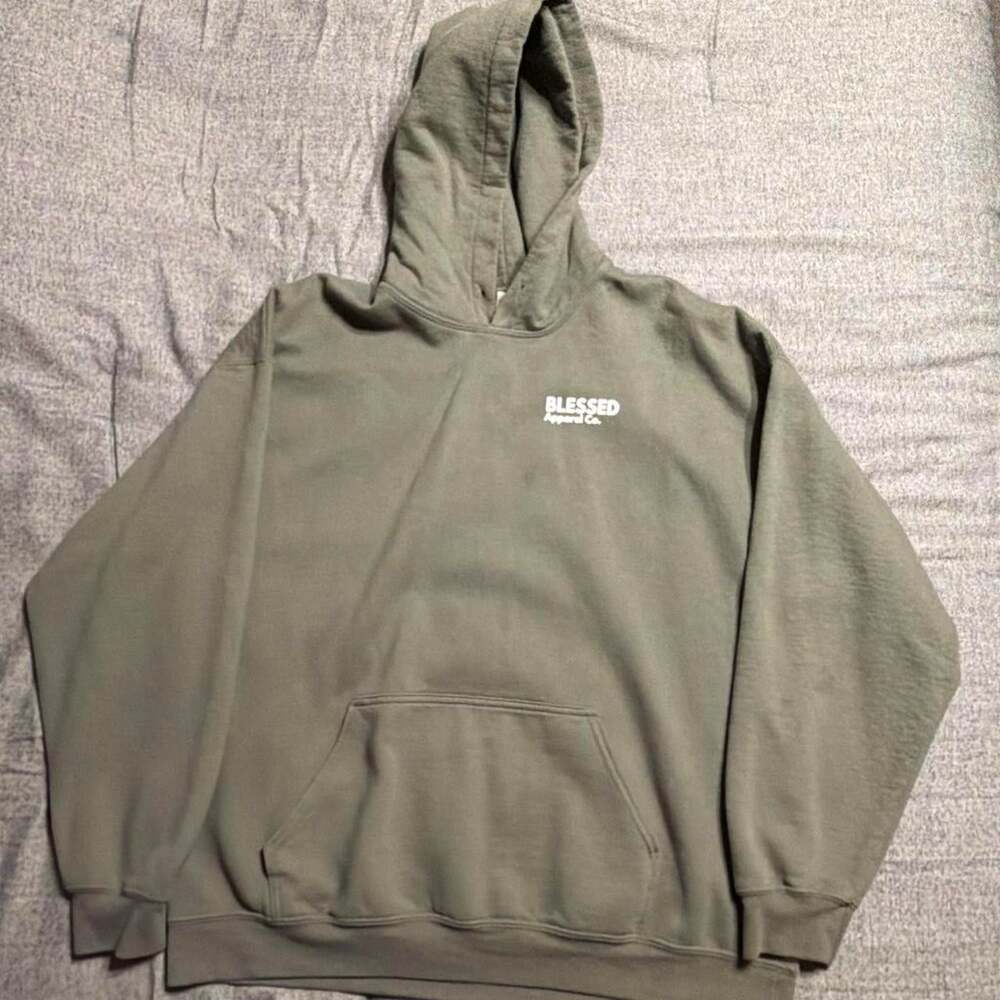 Women's Green Blessed Hoodie